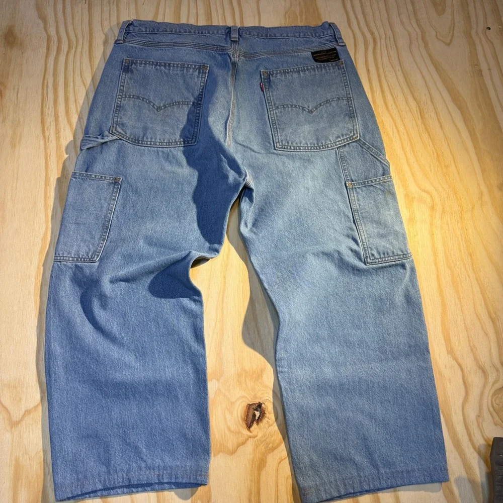 Levi's Men's Skateboarding Carpenter Jeans Light Wash Denim Pants Size 36x32